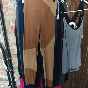 Lululemon Athletica Tan and Brown Leggings